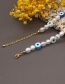 Fashion Pearl Pearl Eye Chain Necklace