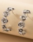 Fashion Silver Color Alloy Rose Earrings