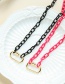 Fashion Black Alloy Paper Clip Necklace