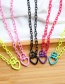 Fashion Black Alloy Chain Love Necklace