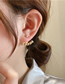 Fashion Gold Metal Ball Ear Studs