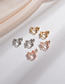 Fashion E0185602 Silver Color Electroplated U-shaped Spiral Earrings