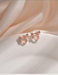 Fashion E0185602 Silver Color Electroplated U-shaped Spiral Earrings