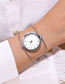 Fashion Silver Quartz Thread Bracelet Watch