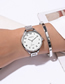 Fashion Silver Large Dial Thin Steel Band Watch