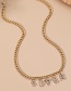 Fashion 1# English Alphabet Necklace With Diamonds