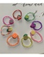 Fashion Set 3 Soft Ceramic Butterfly Beaded Ring Set