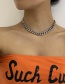 Fashion Steel Color Titanium Steel Chain Necklace