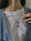 Fashion White K Diamond Cross Necklace