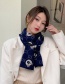Fashion 7 Embrace Hill Navy Letter Double-sided Padded Scarf
