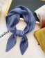 Fashion 9 Wrinkles Dark Gray Pleated Knotted Silk Scarf