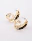 Fashion Gold Irregular Metal Earrings