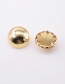 Fashion Gold Alloy Dome Earrings