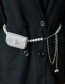 Fashion Silver Color Diamond-studded Pearl Body Chain