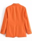 Fashion Orange Lapel Single-breasted Blazer
