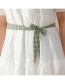 Fashion Green Lace Braided Knotted Tassel Waist Rope