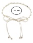 Fashion White Pearl Lengthened Strap Waist Chain