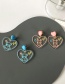 Fashion Pair Of Blue Earrings Acrylic Love Bear Earrings