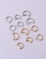 Fashion 12# 16g Stainless Steel Closed Ring Moon Water Drop Piercing Nose Ring