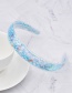 Fashion Blue Quicksand Star Sequined Plastic Headband
