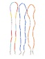 Fashion Porcelain White Rainbow Rice Beads Peach Heart Letter Beaded Glasses Chain