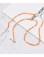 Fashion Orange Rainbow Rice Beads Peach Heart Letter Beaded Glasses Chain