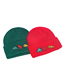 Fashion Green Embroidered Gesture Knitted Cap