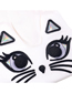 Fashion White Cartoon Cat Woolen Knit Hat