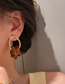 Fashion Beige Geometric Resin Earrings