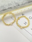 Fashion U Copper Inlaid Zircon Letter Beaded Bracelet (large Beads)