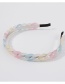 Fashion Transparent White Resin Chain Headband