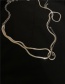 Fashion Silver Color Metal Tassel Chain Body Chain