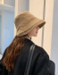 Fashion Beige Cotton Wide Brim Fisherman Hat