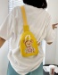 Fashion Yellow Canvas Bear One-shoulder Messenger Bag