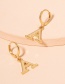 Fashion The Letter A Alloy Letter Earrings