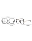 Fashion C5 Translucent Box Spring-leg Flat Glasses
