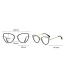 Fashion C5 Sand Purple Cat-eye Frame Flat Glasses