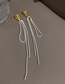 Fashion Silver Color Geometric Tassel Earrings