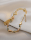 Fashion Gold Color Color Bead Tassel Bracelet