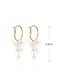 Fashion Gold Color Crystal Flower Earrings