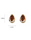 Fashion Coffee Color Water Drop Resin Ear Studs
