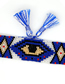 Fashion Mi-b190511a Evil Eye Beaded Rice Bead Woven Leopard Print Bracelet