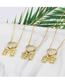 Fashion Gilded Girls (3) Brass Inlaid Zirconium Love Girl Necklace