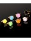 Fashion Fluorescent Green Dripping Smiley Face Ring