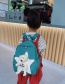 Fashion Green Children's Five-pointed Star Bear Backpack
