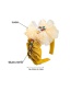 Fashion Yellow Fabric Diamond Lace Flower Headband