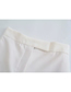Fashion White Solid Color High-waisted Straight Wide-leg Pants