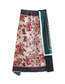 Fashion Color Printed Lace-up Sarong Skirt