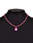 Fashion Purple Copper Drop Oil Drop Necklace