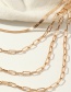 Fashion Gold Metal Multilayer Chain